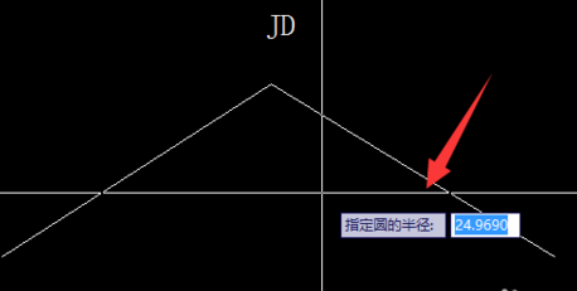 CAD中怎么根據切線交點繪制曲線