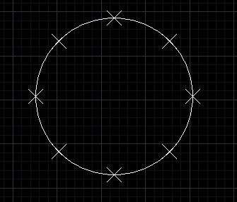 CAD中如何對(duì)圓進(jìn)行定數(shù)等分