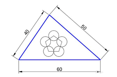 CAD 怎么繪制三角形內(nèi)嵌花朵的圖形?