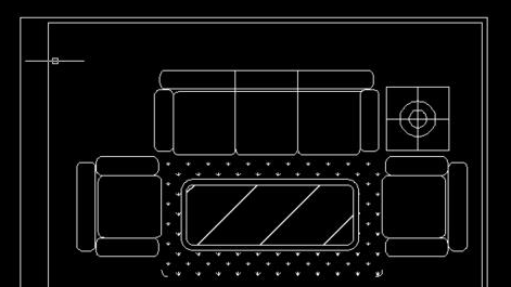 CAD怎么繪制沙發(fā)平面圖？